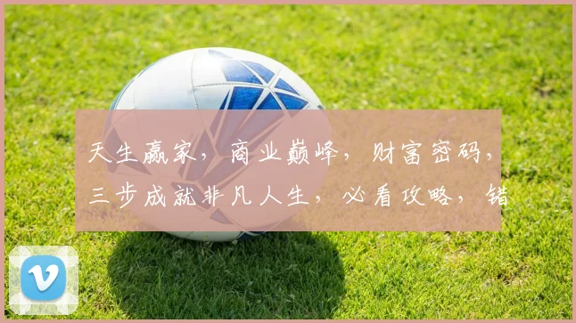 天生赢家，商业巅峰，财富密码，三步成就非凡人生，必看攻略，错过等一年
